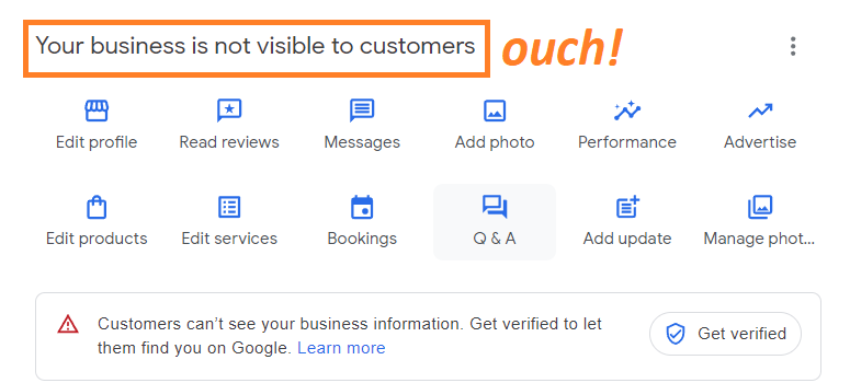 verify google my business listing